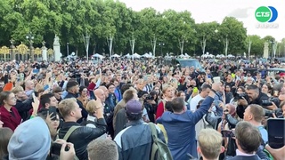 英國女王駕崩前 白金漢宮出現"雙彩虹"