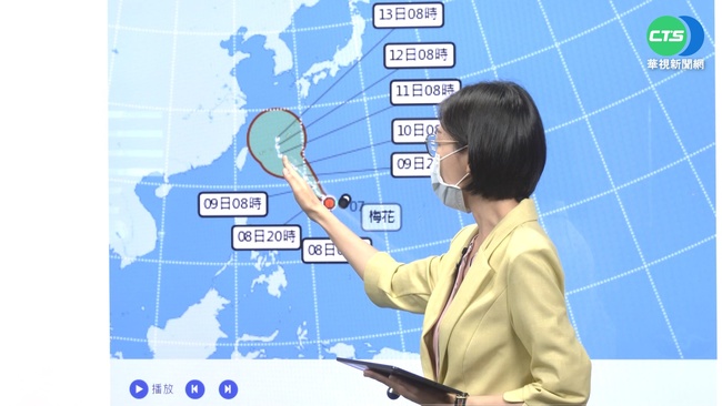 網分享NHK颱風路徑圖「都略過台灣」 氣象專家估3原因 | 華視新聞