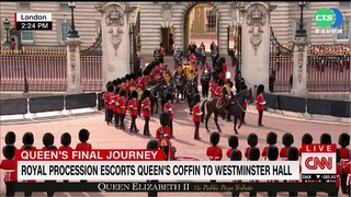 英女王移靈西敏宮 王室成員全程步行跟隨