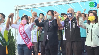 陪同參香祈福 賴清德南下站台力挺蔡培慧