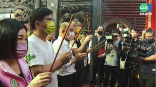 全力相挺林佳龍! 蘇貞昌現身站台 蔡英文下午到場