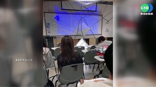 天花板再度塌陷 文大:地震導致鋼釘鬆動