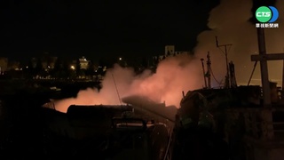 馬公漁港三漁船起火 消防灌救幸無傷亡