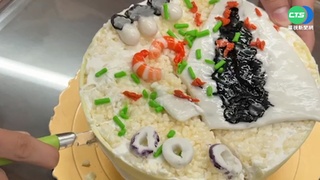 造型蛋糕超逼真! "虱目魚粥.蚵仔"一秒變甜食