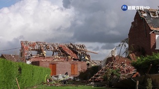 "小鋼炮"龍捲風襲法國北部 摧毀力驚人