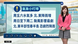 颱風"奈格"生成   雨彈周末襲5天