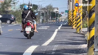 鹿港小鎮刨鋪柏油 馬路起伏宛如"海浪路"