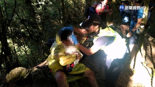 稍來步道40多處引導繩疑遭切斷 登山客慘摔