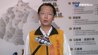 苗栗選戰"獨行俠" 吳盛聖1人拜票發傳單