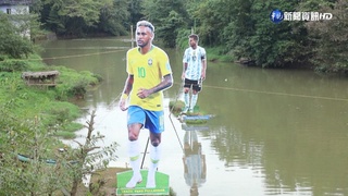 卡達世足將開打 印度球迷設人形立牌表支持