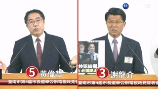 台南市長政見發表會 "槍擊案"成藍綠攻防