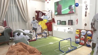 客廳搖身變足球場 卡達球迷"瘋"世足