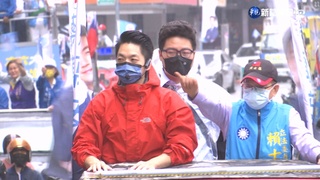 蔣萬安車隊掃街固票 冒雨挺進中正萬華區