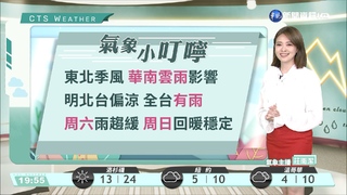 中部以北東北部防較大雨勢 沿海留意強陣風