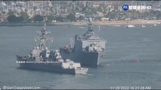 美2軍艦差點相撞! 驚險轉向逃過一劫