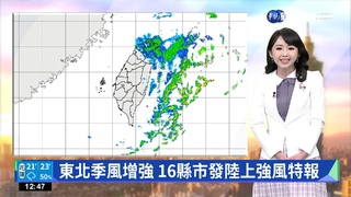 東北季風影響北臺濕涼  沿海風強浪大留意長浪