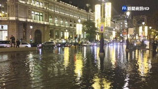 暴風襲擊西班牙 洪水灌進馬德里地鐵站