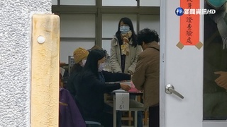 嘉義市長投票遇寒流 降低民眾一早投票意願