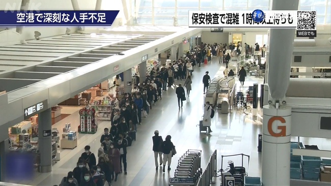日本機場人手不足! 遊客激增安檢大排長龍 | 華視新聞