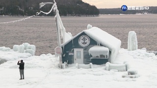 美國暴風雪奇景! 餐廳秒變奇幻冰城堡