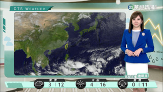 東北季風減弱氣溫漸回升 東臺易雨西半部雨後多雲