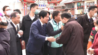 綠白黨主席到台中　賴清德發福袋.柯文哲參香