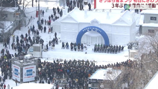 札幌雪祭實體登場！　160座雪冰雕好吸睛
