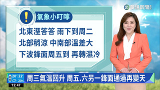 華南雲雨區東移易下雨 夜晚清晨西半部局部霧