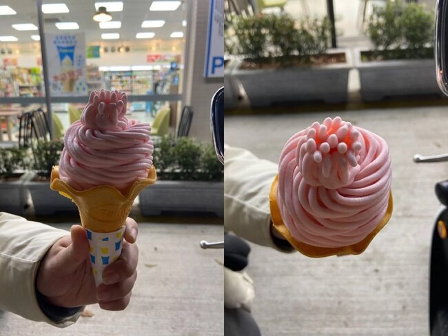 全家草莓霜淇淋造型奇特 網一看驚：雞皮疙瘩掉滿地！ | 華視新聞