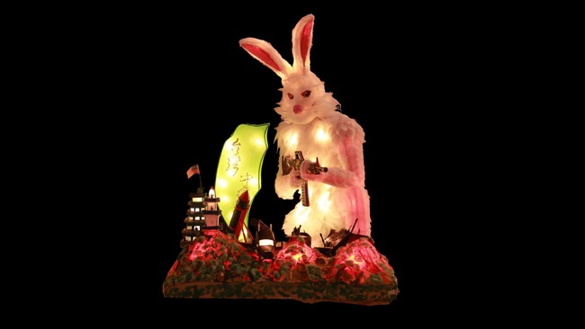 台灣燈會驚見殺紅眼兔　網笑稱：「慶記之都」來的兔子 | 華視新聞