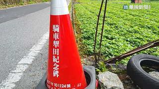 三角椎變身「犁田紀念碑」　防摔車成打卡熱點