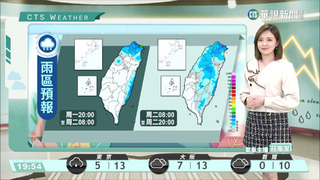 中部以北東半部局部雨  冷空氣南下注意保暖  沿海留意風強浪大
