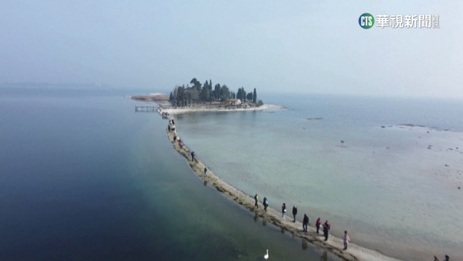 義大利飽受乾旱之苦！　最大湖泊水位創新低 | 華視新聞