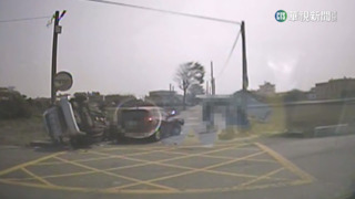 彰化同1個路口！上月死亡車禍　今2車相撞翻覆