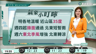 各地晴朗暖熱東南部留意焚風　金馬留意低雲或霧