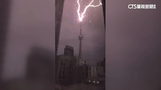 暴風凍雨襲加拿大東部　民眾捕捉雷擊瞬間