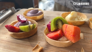 內餡包「水果、珍珠」　嘉義網美系紅豆餅冰涼吃