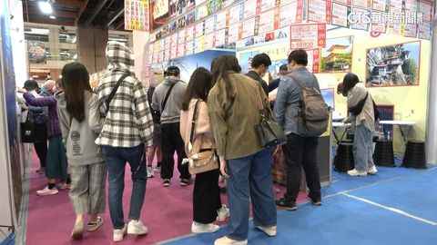 台北春季旅展登場！　民眾搶優惠大排長龍