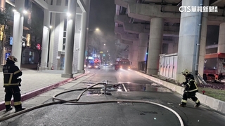 新店安康輕軌配電箱突冒煙　幸無人傷亡