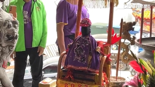 日月潭旱象衝擊民生　鹿耳門開基媽祈雨賜福