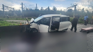 西班牙遊客自駕遊花蓮自撞水泥墩　妻死兒重傷