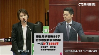 衛生局報告抄近7千字　王世堅送蔣「螺絲起子」