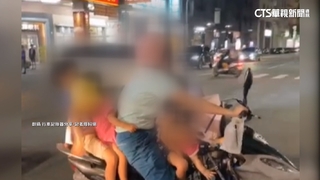 女載4童「5貼上路」　嬰兒驚險塞推車擠腳踏區