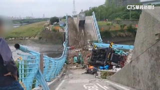 新北五股觀音坑溪橋斷裂　3工人緊急送醫