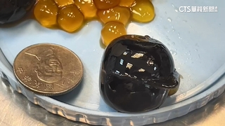 南部手搖推「巨無霸珍奶」　Q彈珍珠十元硬幣大