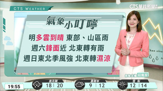 各地白天暖熱　東半部及午後山區零星降雨