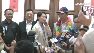 郭台銘赴新竹　與市長高虹安「合體相見歡」