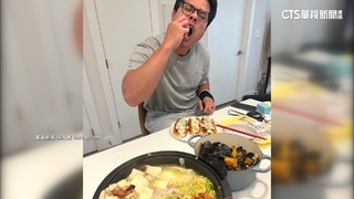 張育成另類「坐月子」　復健吃補大嗑龍蝦