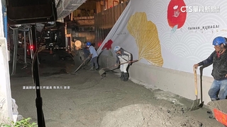 提前完工！　北市信義區天坑「凌晨已填平」