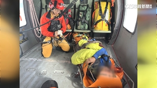 山友尖溪山屋墜崖昏迷　花蓮空總吊掛救援